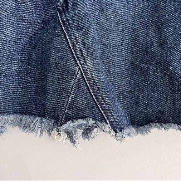 American Threads Mini Jean skirt with Ring Zip Closure Y2K L - Picture 7 of 9
